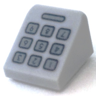 樂高 Lego 淺灰色 手機 數字 鍵盤 斜面 計算機 收銀機 54200pb083 71018 Gray Slope