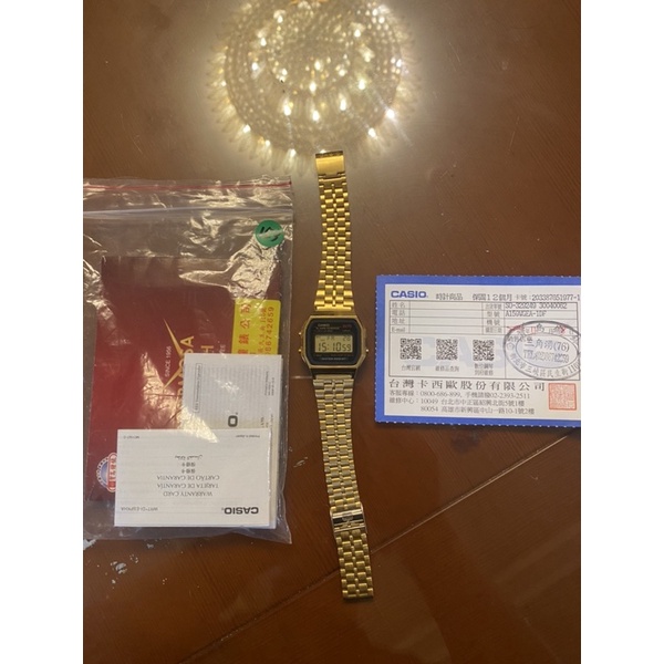 CASIO 電子錶 A159WGEA 2022寶島鐘錶購入$1900