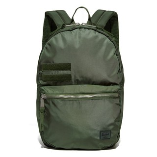 Herschel Supply Lawson Surplus 光滑布 尼龍 軍綠 綠色 迷彩 筆電層 後背包 現貨