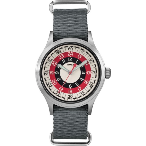 【TIMEX】天美時xTODD SNYDER聯名限量MOD 摩登輪盤手錶(紅灰TXTW4B05700)