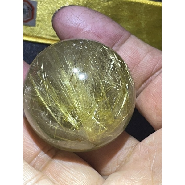 ［沁楹水晶］精品 鈦晶球 39mm （附珍藏盒）水晶球轉運球 風水擺件