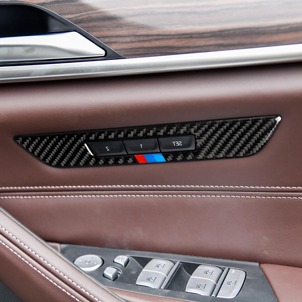 寶馬 5系 BMW G30 18年 汽車貼紙 碳纖維 內飾改裝 座椅記憶按鍵貼 座椅調整