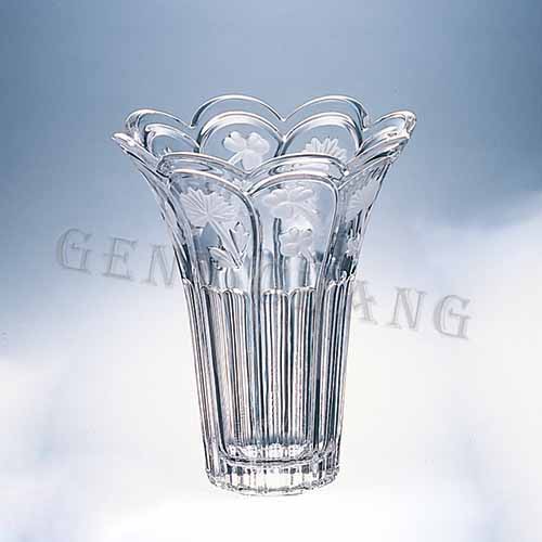 日本SOGA歐式水晶玻璃花瓶X507~~創意花瓶 乾花插瓶 植物盆栽 玻璃花器 家居飾品 奬盃 獎牌