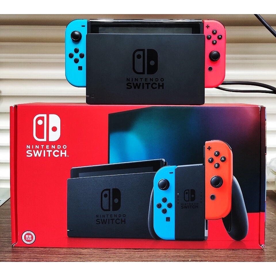 Nintendo Switch 任天堂 電力加強版 電光藍/紅 台灣公司貨 普雷伊購入 近全新