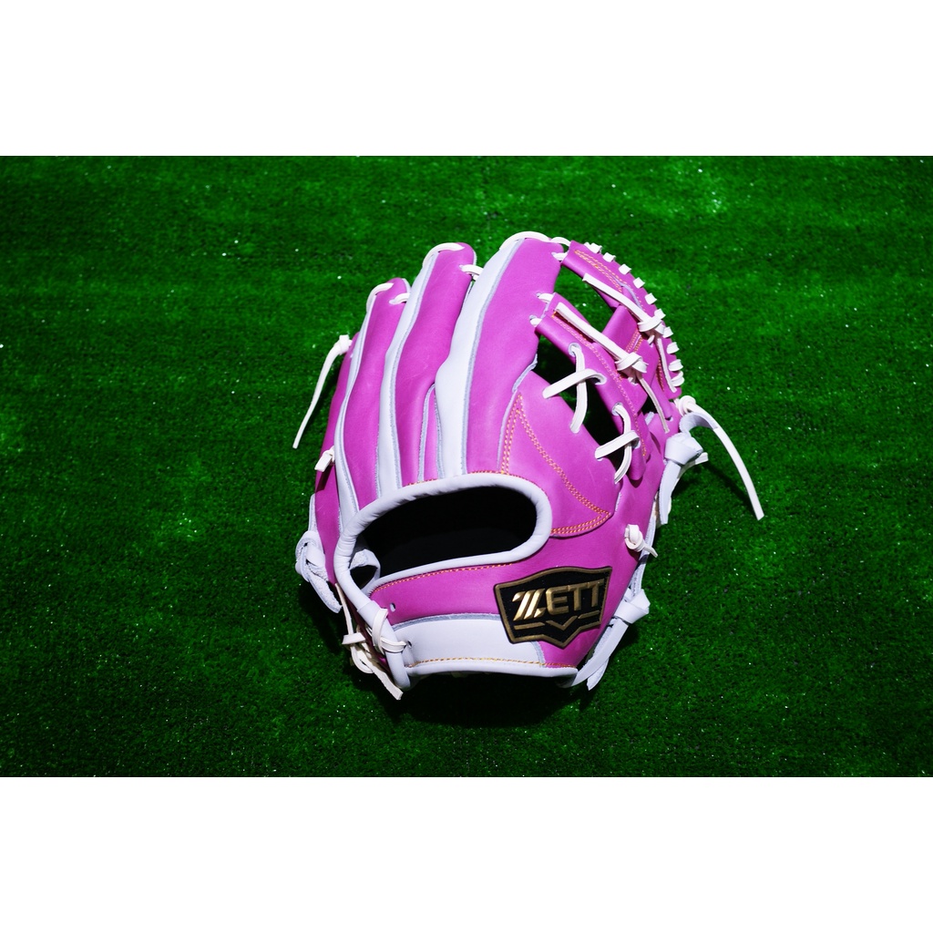 ZETT SPECIAL ORDER 訂製款棒壘球手套特價內野12吋粉白配色