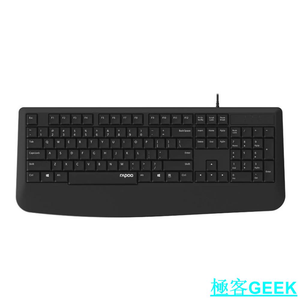 羅技Logitech K120 USB有線鍵盤/防潑水超靜音設計/極客GEEK