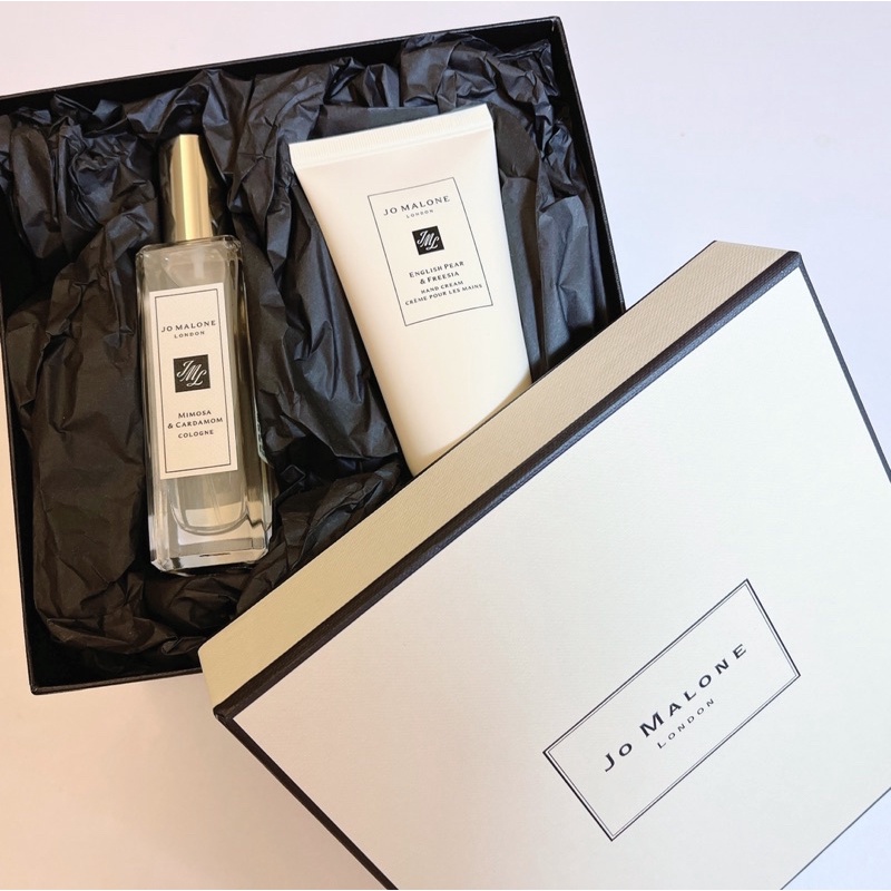 Jo Malone 含羞草與小荳蔻香水 英國梨與小蒼蘭護手霜 JOMALONE套組禮盒