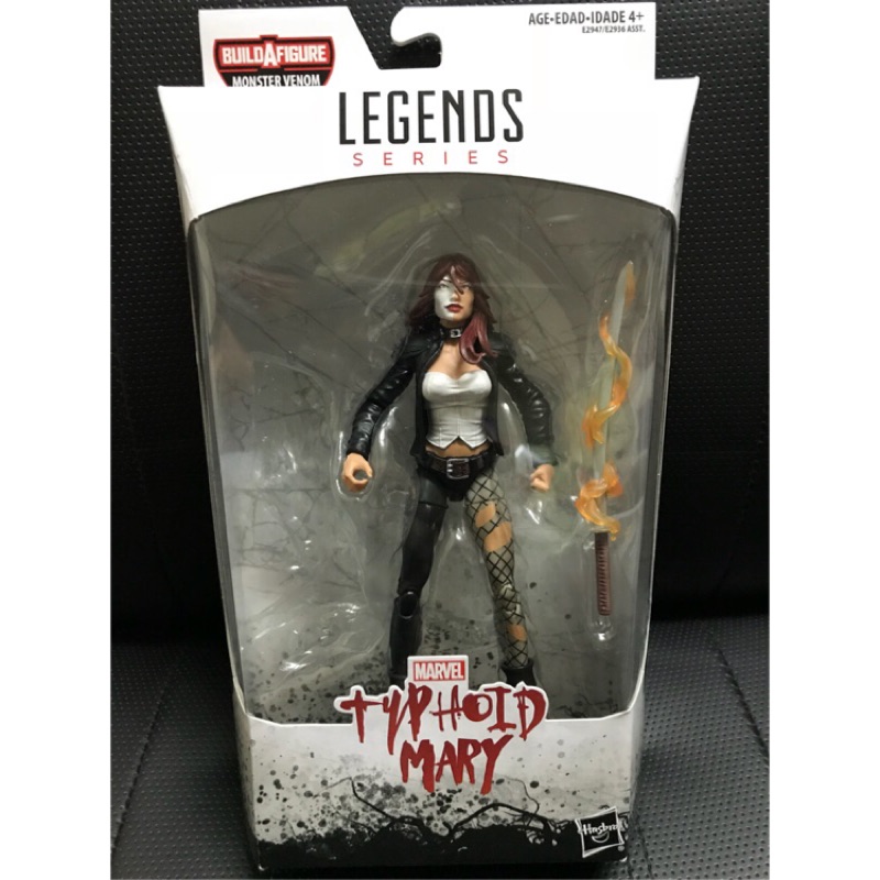 (卡司 正版現貨）Marvel legends 6吋 傷寒瑪莉 猛毒套（無baf)可動