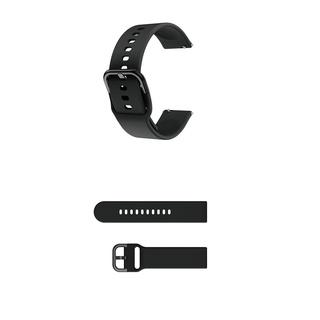 【穿扣平滑錶帶】三星 Galaxy Watch 4 Classic 42mm R880 R885 20mm 矽膠運動腕帶