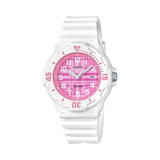 CASIO 迷你潛水錶造型指標運動錶/日期顯示/100米防水（格紋阿拉伯數字） LRW-200H-2CV/3CV/4CV
