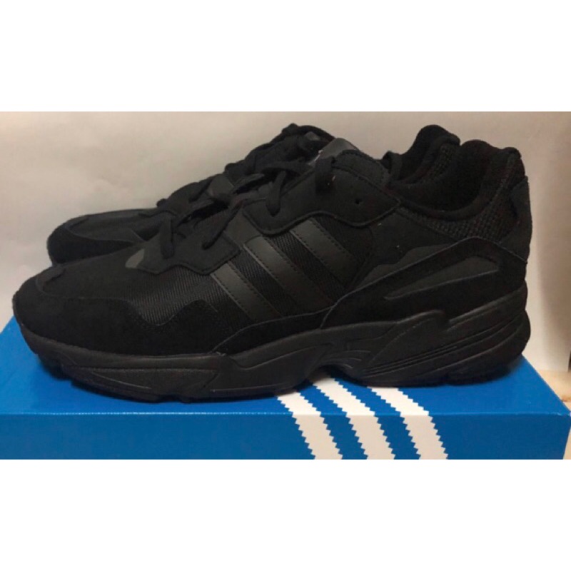 US13 ADIDAS ORIGINALS YUNG-96 全黑 老爹鞋 休閒 復古 現貨 31cm