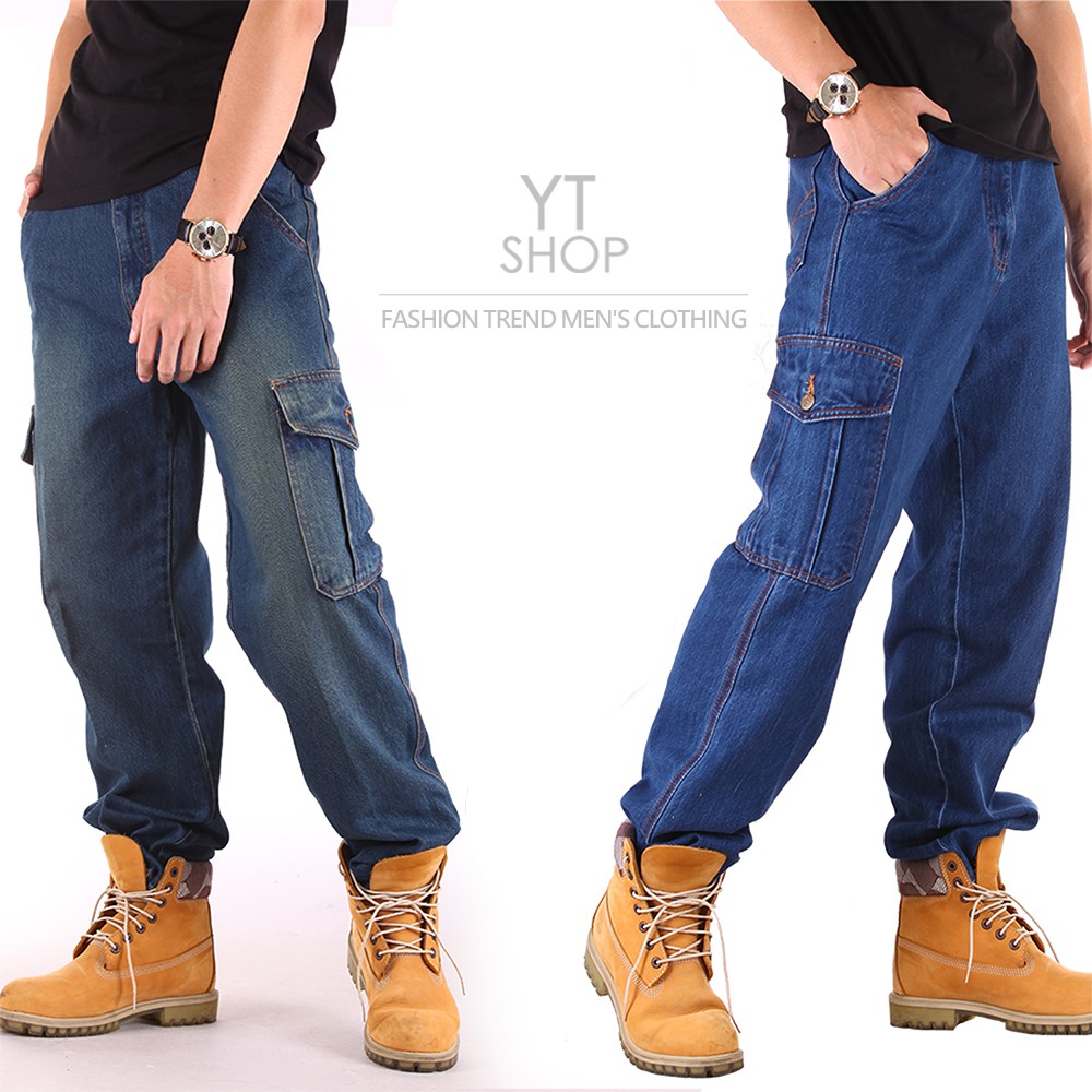 YT SHOP 台灣製造 精品質感 YKK拉鍊 素面 丹寧中直筒牛仔褲 工作褲 兩色