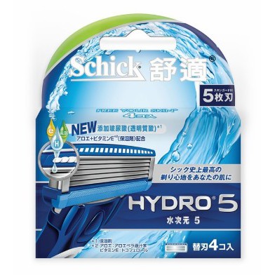 [好市多代購/請先詢問貨況]舒適 Hydro水次元5刮鬍刀片 4入/2組