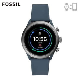 FOSSIL SPORT 運動智能錶 - 43MM 灰藍色矽膠 FTW4021