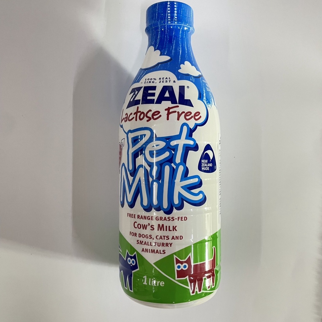 【丹尼寵物】ZEAL紐西蘭天然寵物牛奶 犬貓專用鮮乳(不含乳糖) 380ml / 1000ml 犬貓都可喝