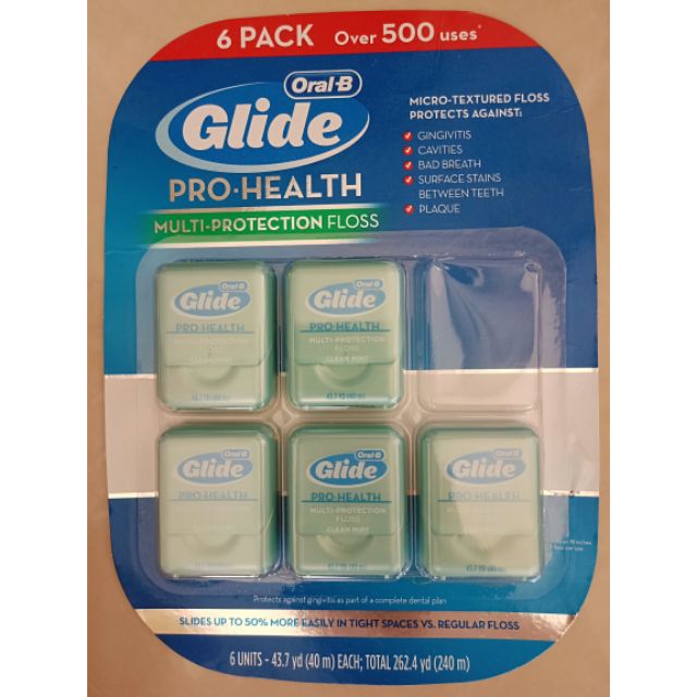 ORAL-B 歐樂B Glide 深層清潔牙線清涼薄荷味40公尺 好市多 COSTCO 購入