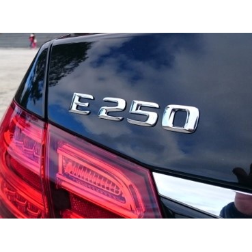 圓夢工廠 Benz 賓士 E250 鍍鉻車標 字貼 車貼 W212 W213 同原廠款 高度23mm 2014~2015