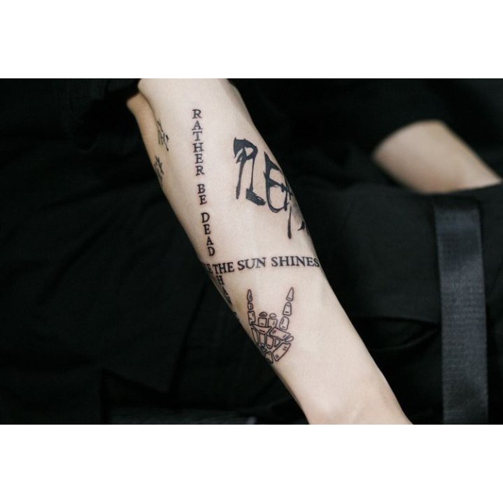 現貨 Bts 防彈少年團田柾國手臂花臂刺青紋身貼紙tattoo 老虎花花樣年華 蝦皮購物