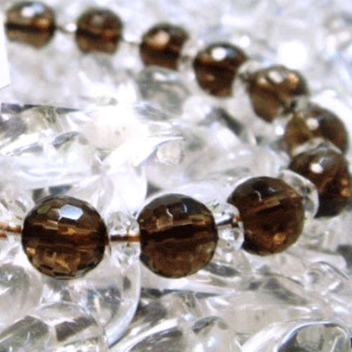 『晶鑽水晶』茶水晶手珠 8mm鑽石切角度~超值特賣中~備有兩款及多種選擇