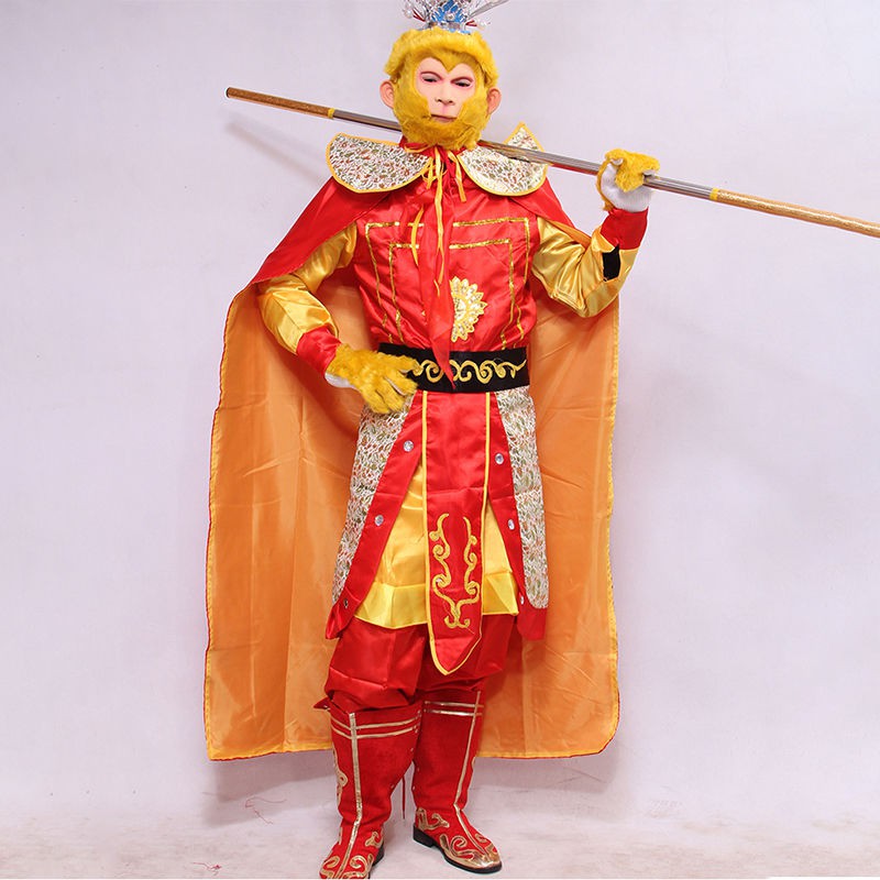 齊天大圣服裝兒童孫悟空衣服西游記演出服美猴王服裝道具全套成人 蝦皮購物