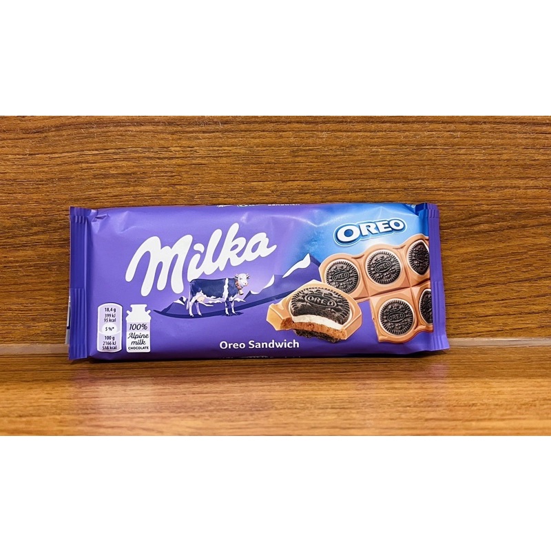 ✨現貨✨Milka Oreo Chocolate妙卡巧克力餅乾牛奶夾心巧克力 92g即期 Ng