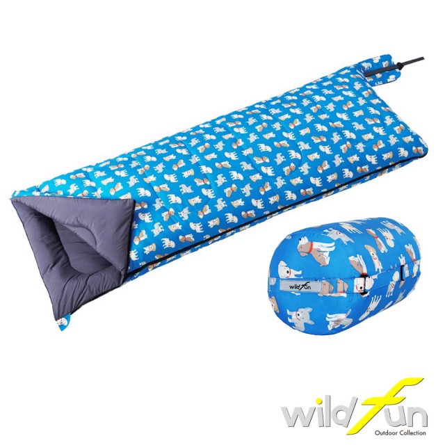 【野放】wildfun 童趣羊毛睡袋可拼接 台灣製