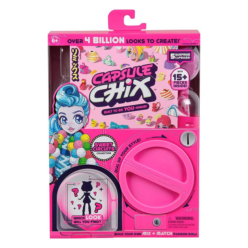 (卡司 正版現貨)代理版 Capsule Chix 甜美風 單入組 扭蛋機 轉蛋機 女孩玩具