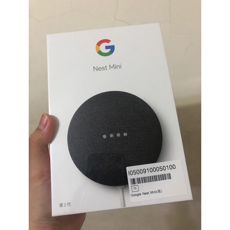 Google Nest Mini第2代 石墨黑 Google助理 Ok Google 智慧音響