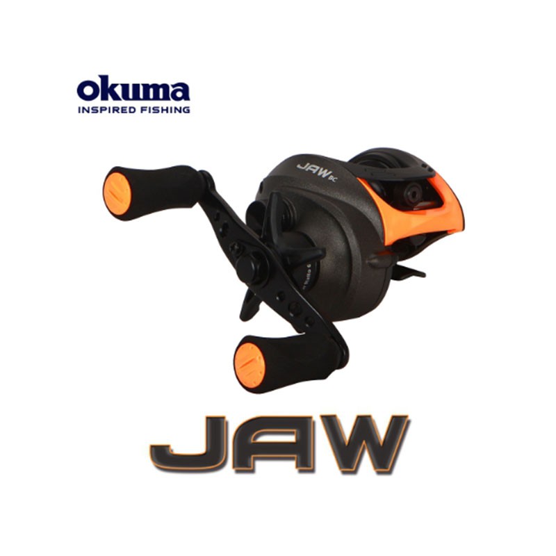 (中壢鴻海釣具)《okuma》瘋馬克 JAW J266 (黑黃) 小烏龜捲線器 兩軸捲線器 淡水路亞