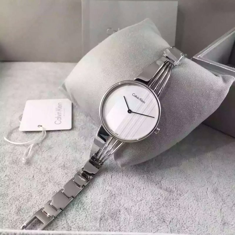 Calvin Klein 曲線系列手鍊腕表-銀白色ck手錶女錶時尚休閒錶商務錶k6s2n116 | 蝦皮購物