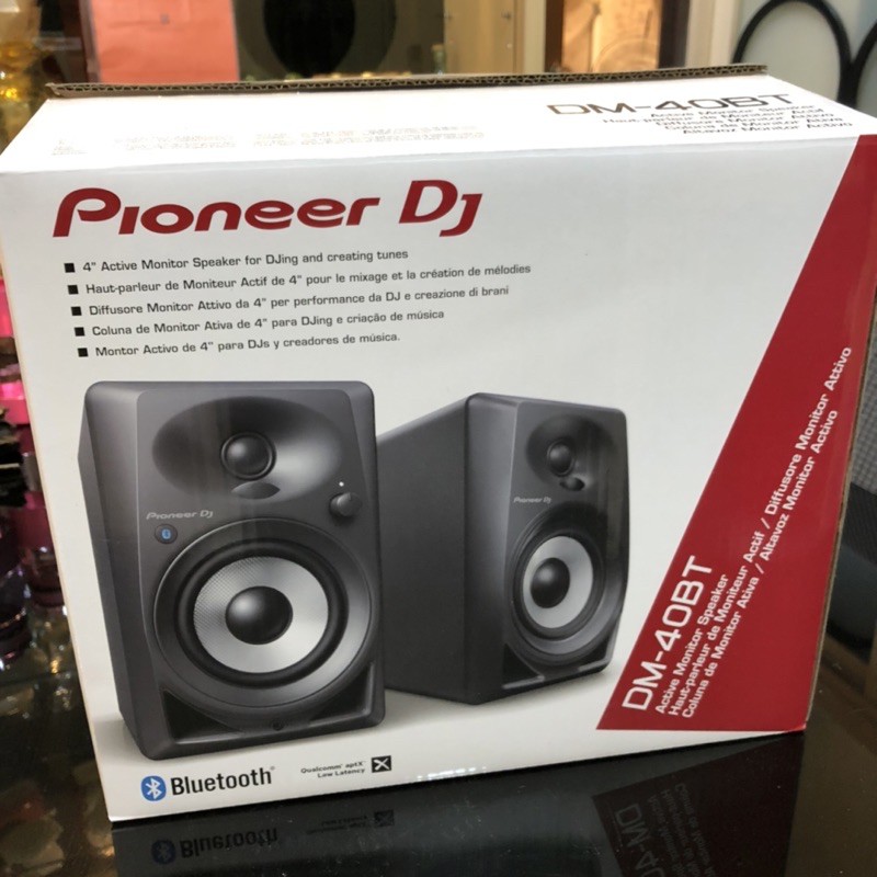 保留中［九成新］Pioneer DJ DM-40BT 藍牙主動式監聽喇叭4吋| 蝦皮購物