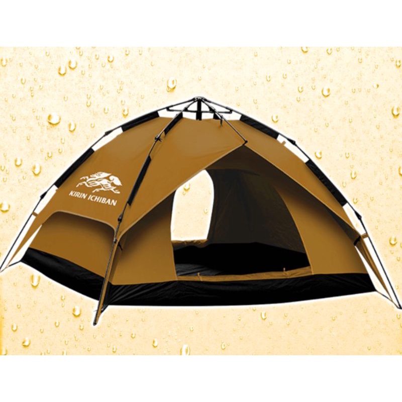 KIRIN 一番搾 經典聖獸輕便自動帳篷 輕鬆露營