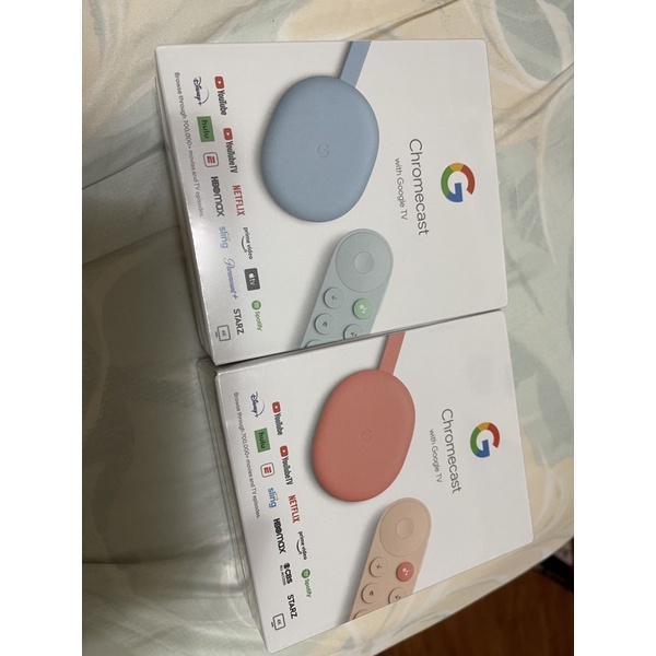 google Chromecast with TV 藍全新(已售）、粉全新(已售）