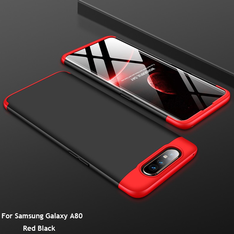 三星 A80 手機殼 Samsung Galaxy A80 保護套雙色全包防摔殼 三星 個性潮流男女 現貨
