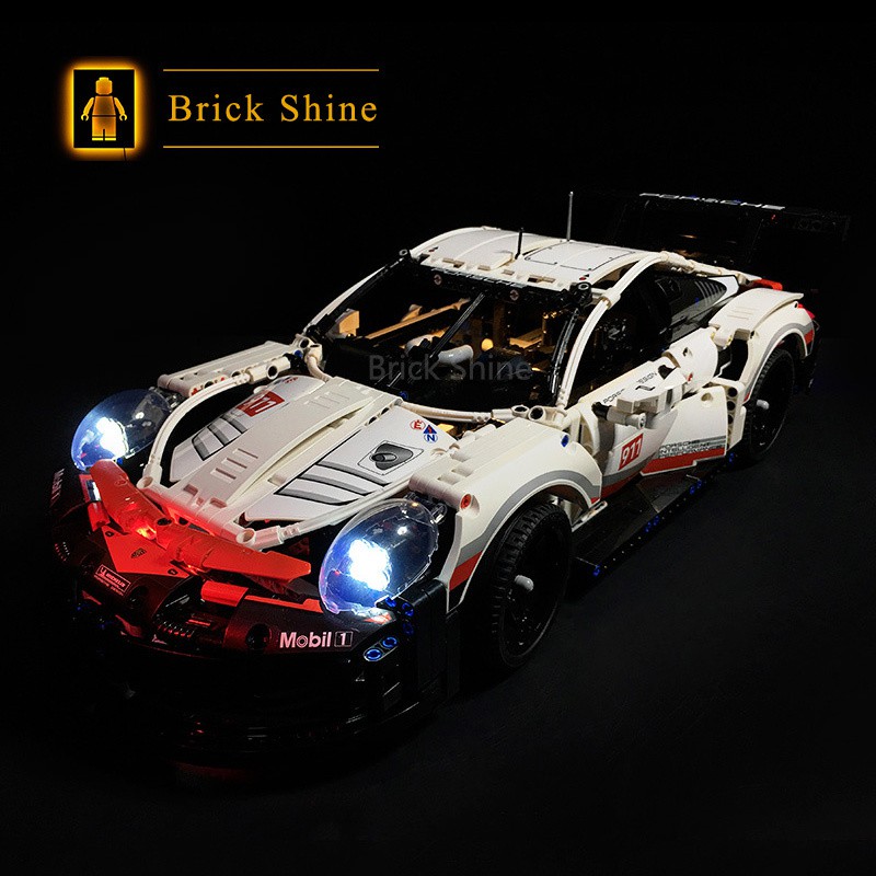 現貨【BRICK SHINE】【燈組】適用 樂高 LEGO 42096 Porsche 911 RSR 全新充電版燈組