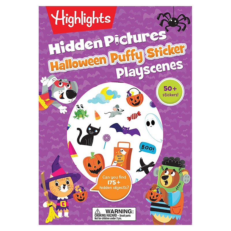 Halloween Hidden Pictures Puffy Sticker Playscenes 萬聖節系列