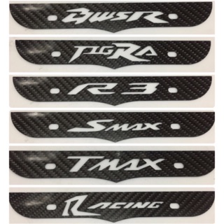 《RN》碳纖維車牌飾板 BWSR TIGRA 彪虎 地瓜 R3 SMAX TMAX RACING 雷霆 T媽