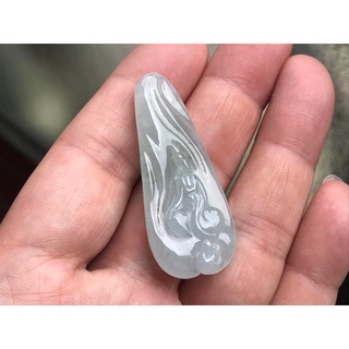 天然緬甸翡翠A貨 細糯帶冰 吊墜 無相觀音 悟道 掛件 翡翠 【琪臻珠寶 Qi-Zhen Jewelry】