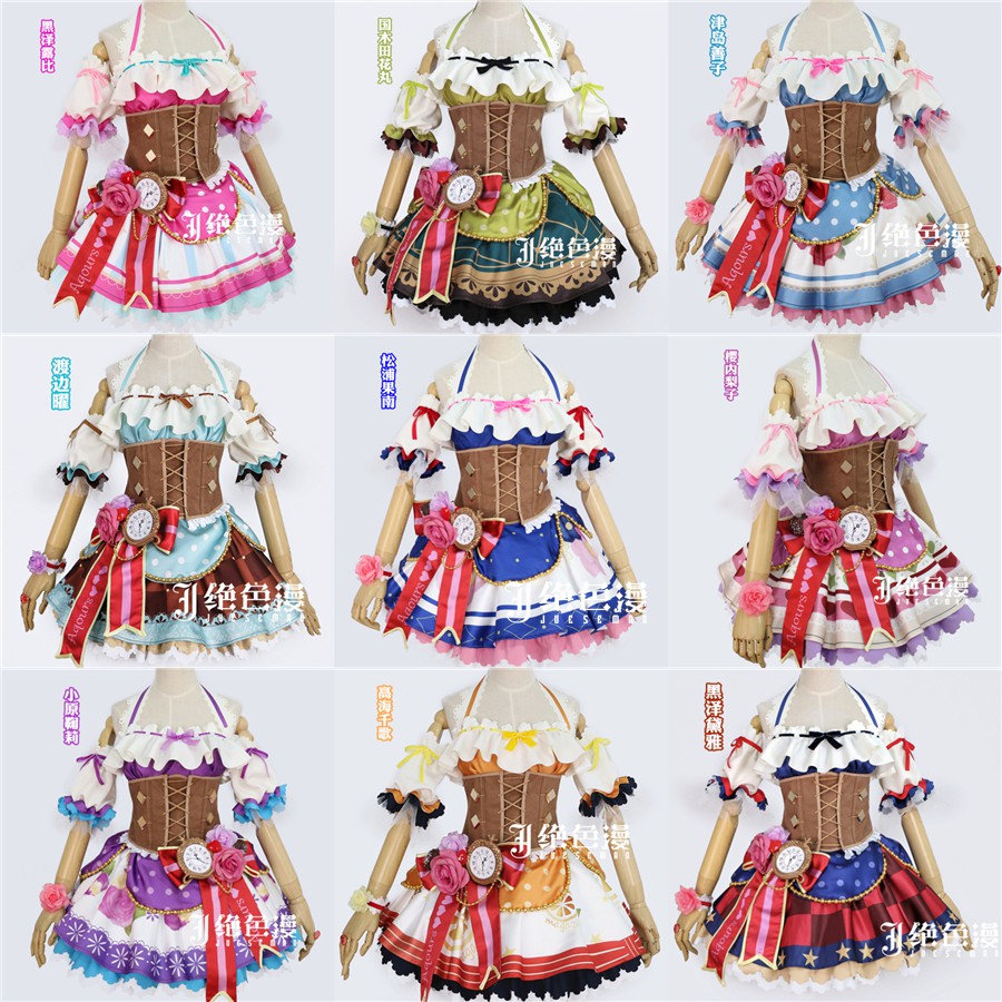 Lovelive Sunshine水團情人節覺醒cos女仆巧克力cosplaym Ol 蝦皮購物