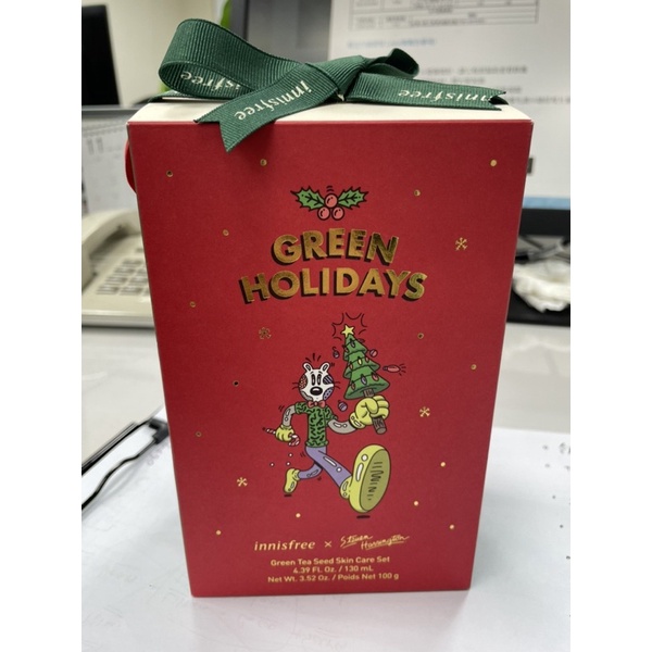 innisfree聖誕禮盒 經典綠茶明星組 全新