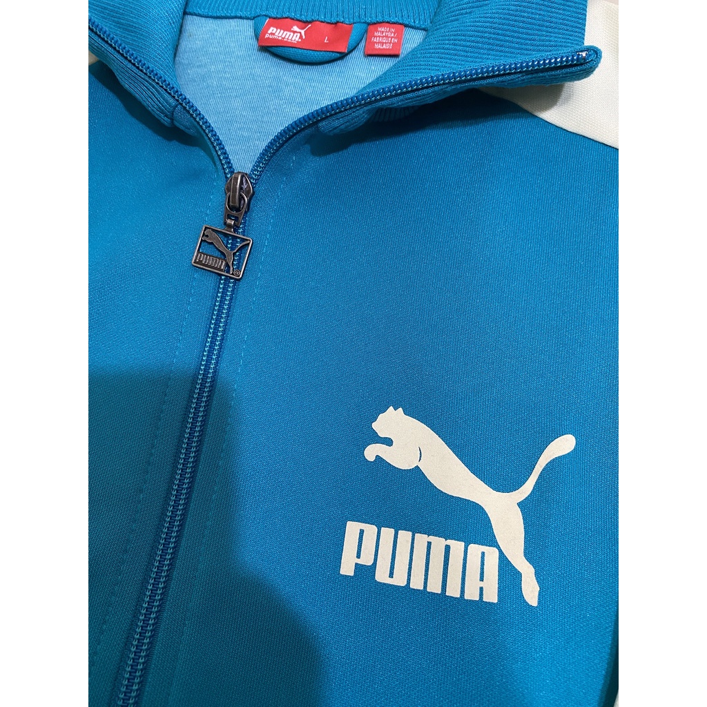 近全新正品PUMA女款藍系運動外套(拉鍊特別款)