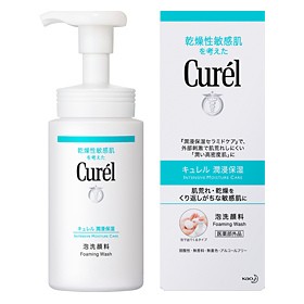 花王Curel 乾燥性敏感肌系列潤浸保濕洗顏慕絲