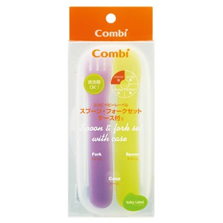 【Combi】日本製☆.。~離乳食~學習輕型湯匙組~現貨 ☆.。.:*