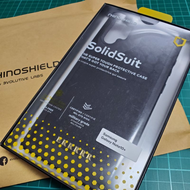 Samsung note10 +犀牛盾客製化手機殼SolidSuit防摔背蓋手機殼rhinoshield