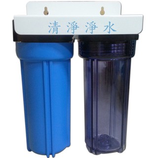 缺貨【清淨淨水店】烤漆吊片二道式洗衣機過濾器、洗衣機淨水器(洩壓鈕型)全配件含專用延長水管只賣650元【小胖】