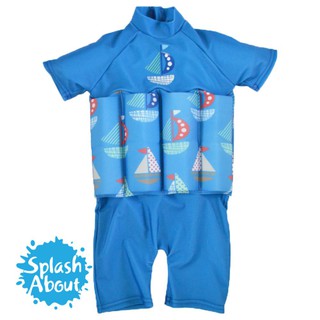 潑寶 UV FloatSuit 兒童防曬浮力泳衣 - 普普風帆船