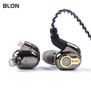 2020 新款 BLON BL-05 第 2 代碳納米管振膜單元入耳式耳機 HIFI DJ 跑步運動耳機耳塞可拆卸 2P