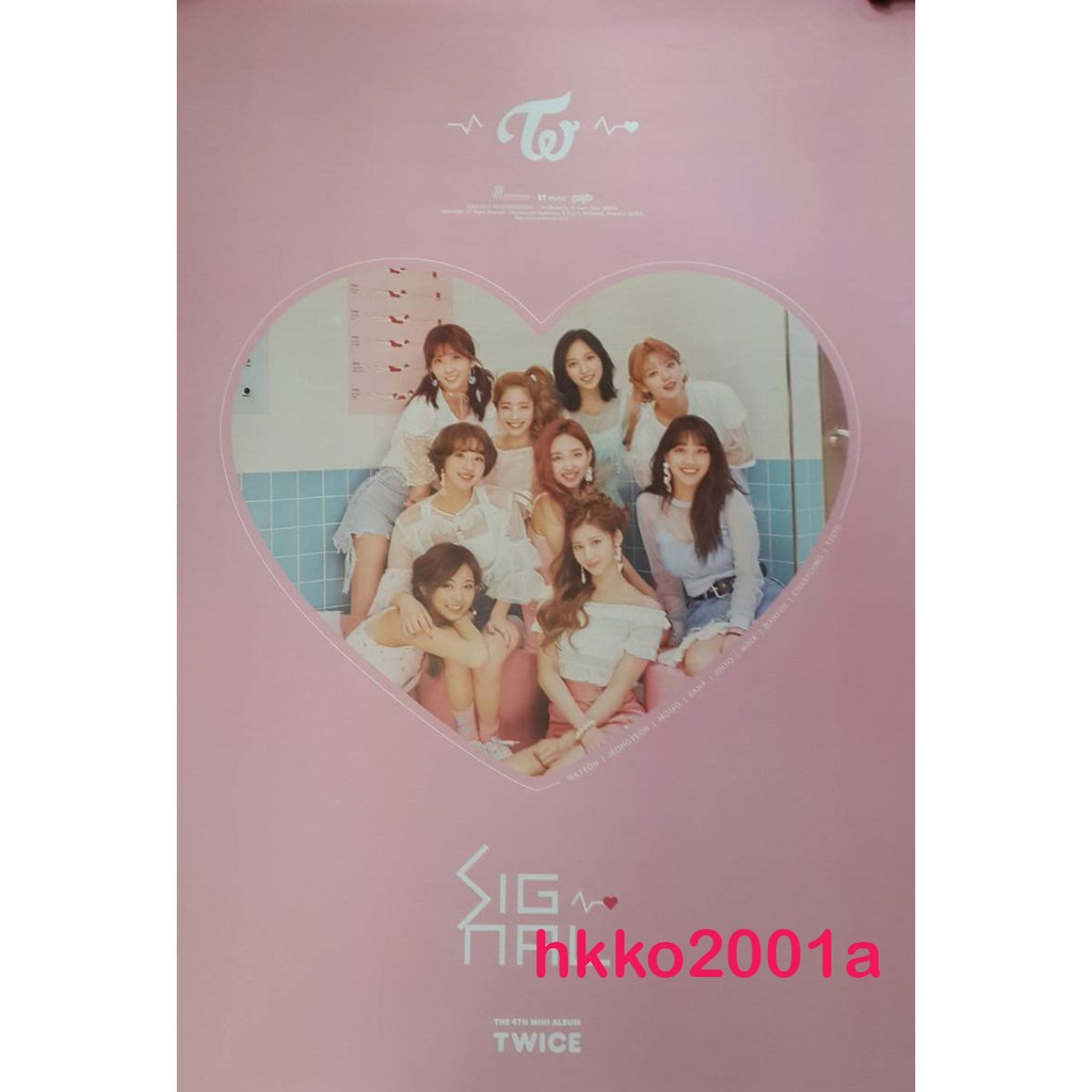 TWICE [ Signal 海報 ](B) ★hkko2001a★不摺疊寄出 現貨在台 官方週邊 Poster