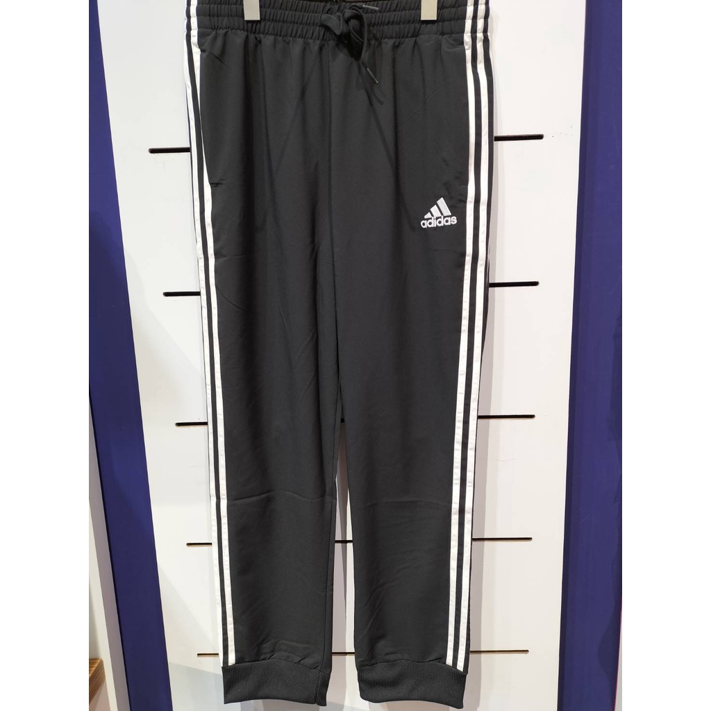 【清大億鴻】Adidas AEROREADY 男款 長褲 風褲 休閒 鬆緊腰 黑色 GK8980