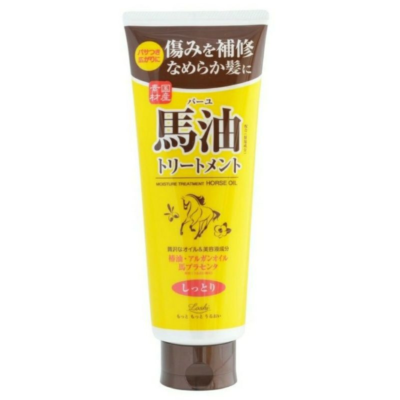 日本 LOSHI 馬油 受損修補 護髮乳 270g